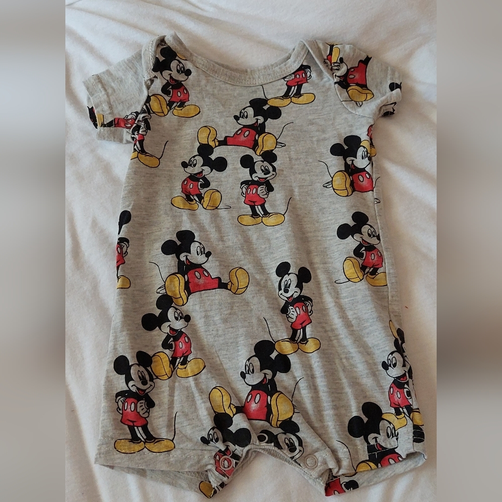 Mickey Mouse Short Onesies - Picture 2 of 4